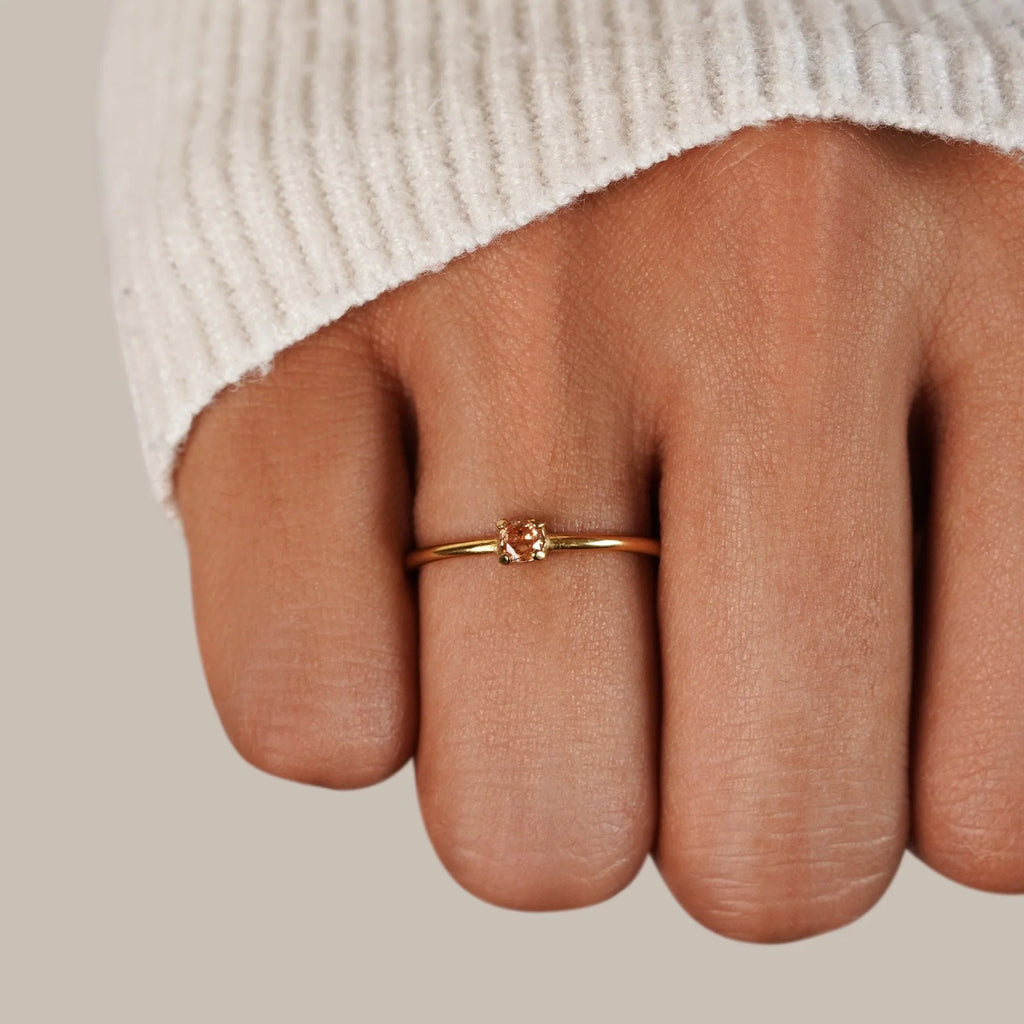Vioraia Birthstone 18K Gold Rings