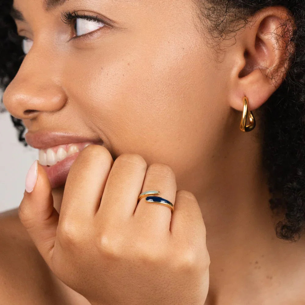 Vioraia Safira Blue Wrap Ring