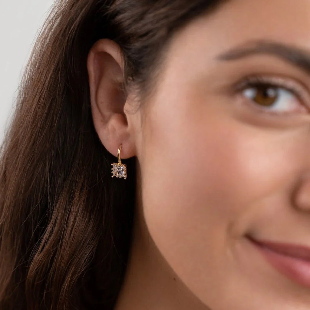 Vioraia Piper Crystal Drop Earrings
