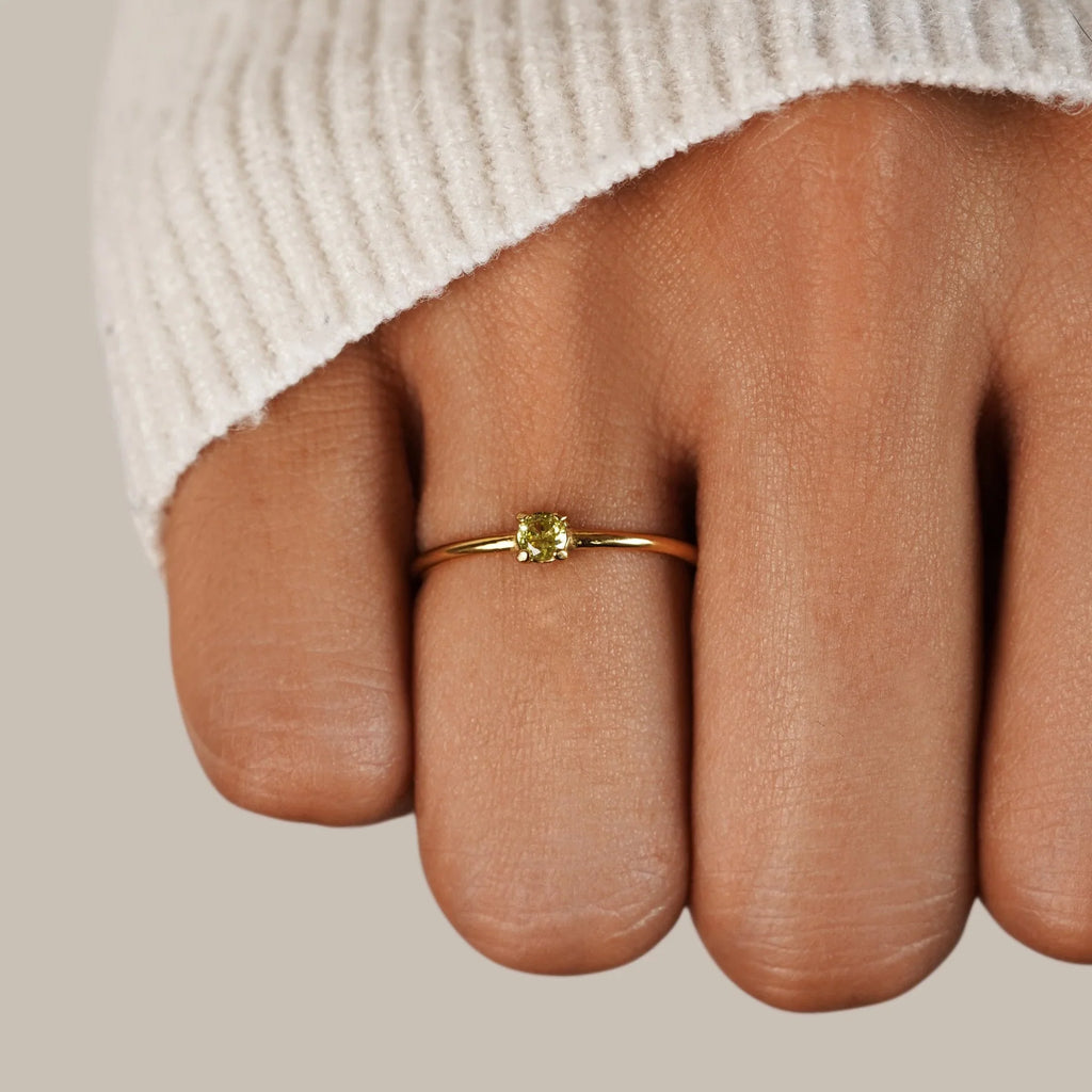 Vioraia Birthstone 18K Gold Rings