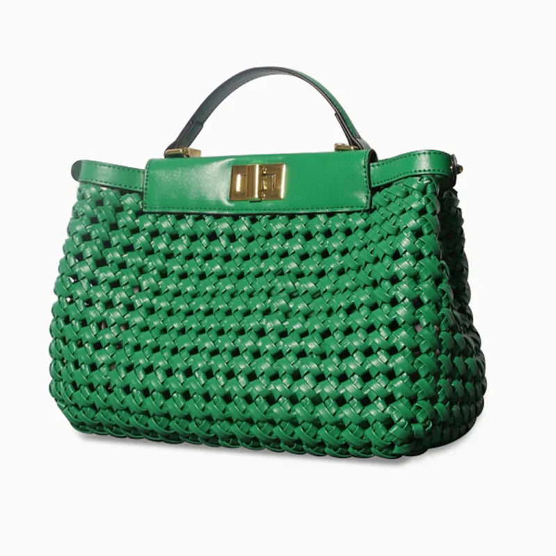 Vioraia Madelynn Braided Tote Bag
