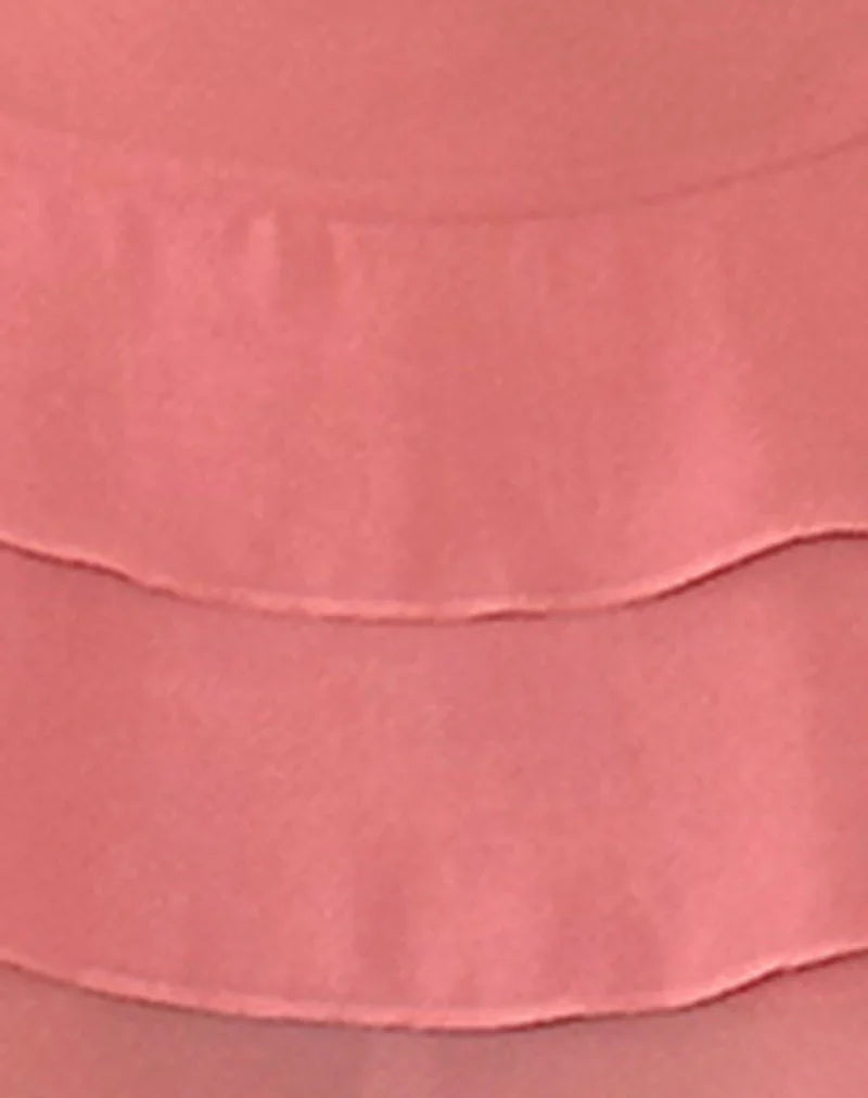 Riasi Mini Dress in Chiffon Blush