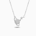 Vioraia Sparkling Saturn Necklace