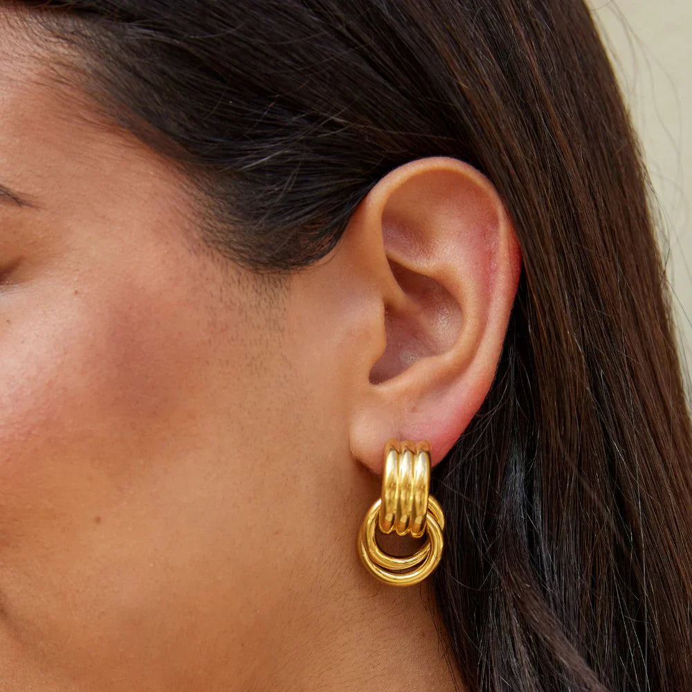 Vioraia Lexi Layered Hoop Earrings