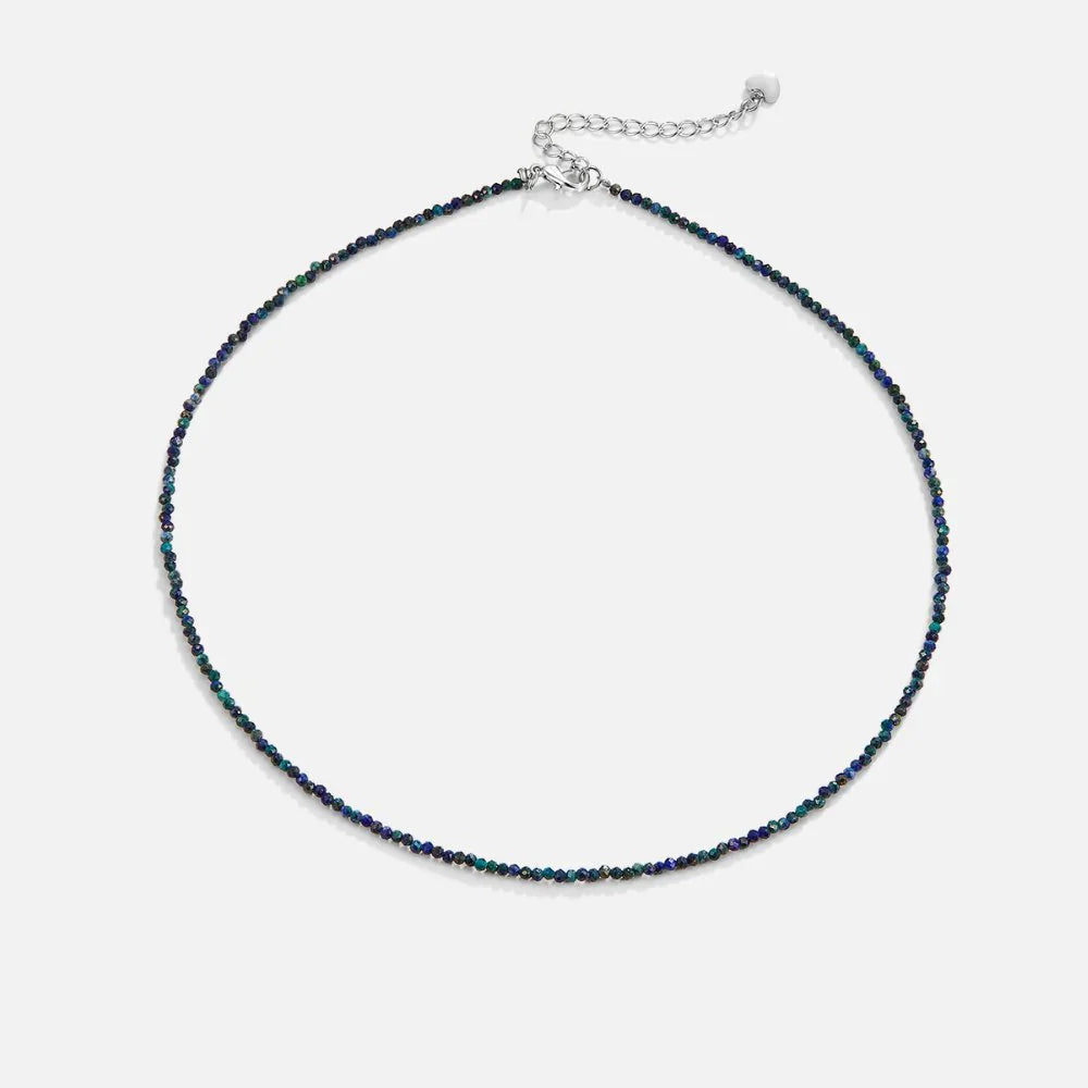 Vioraia Lapis Lazuli Beaded Stone Necklace
