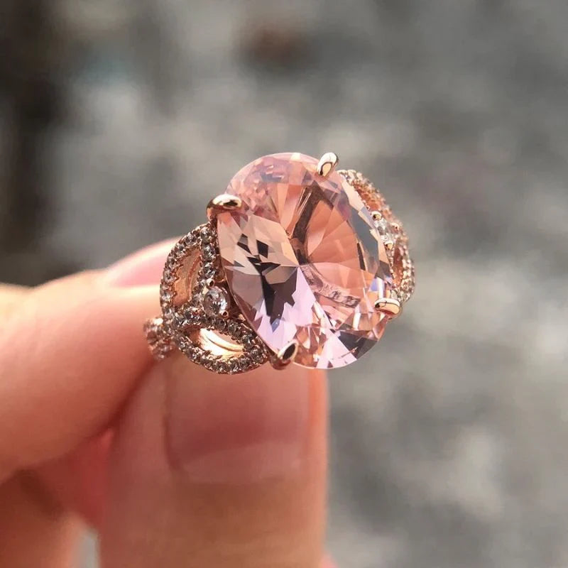 Vioraia Blushing Rose Ring