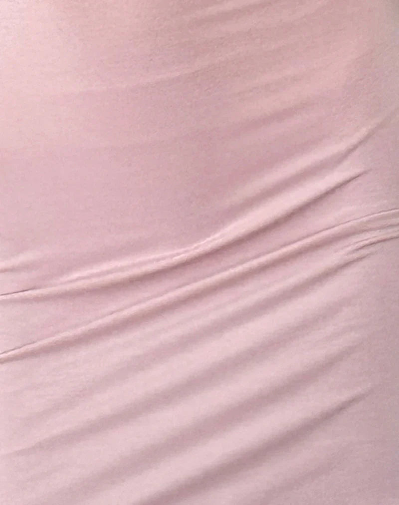 Ellie Bodycon Mini Dress in Baby Pink
