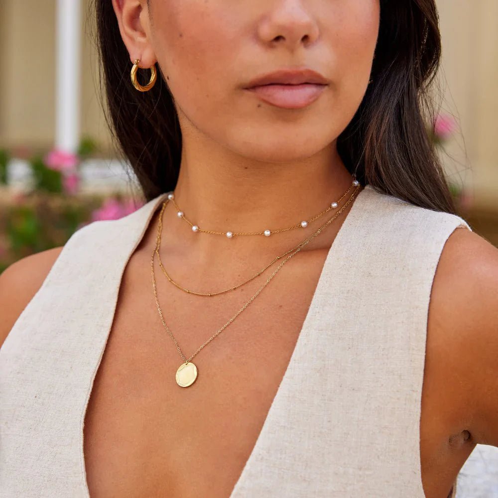 Vioraia Gold Coin Necklace