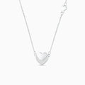 Vioraia Sparkling Heart in Heart Necklace