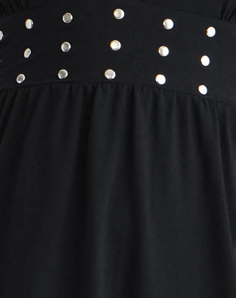 Leisoa Mini Dress in Black
