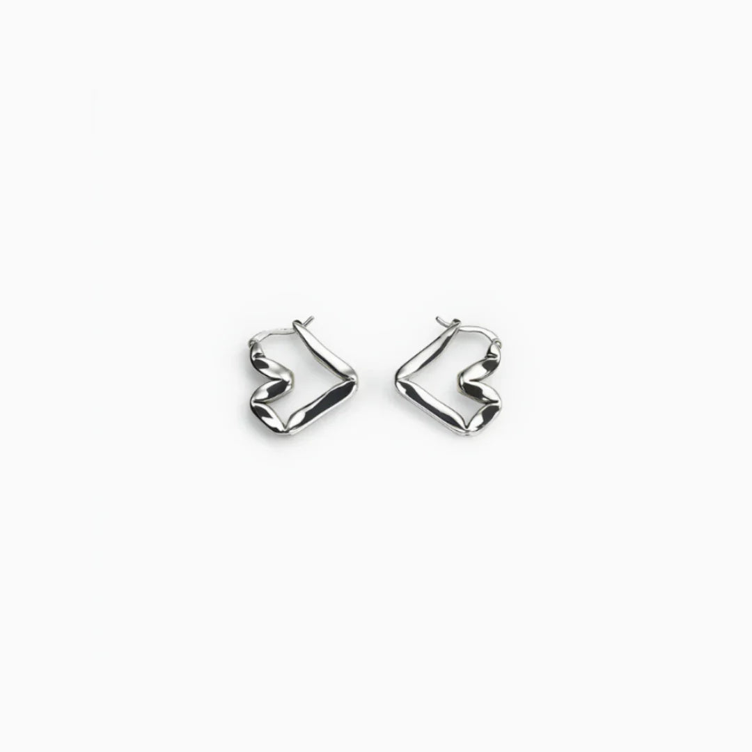 Vioraia Lina Abstract Hoop Earrings