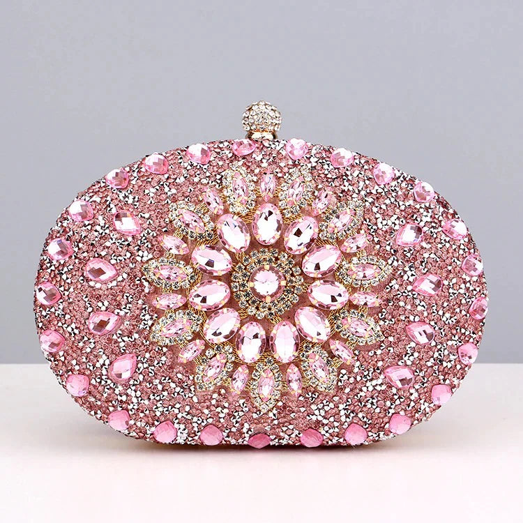 Vioraia Meghan Diamond Encrusted Clutch Bag