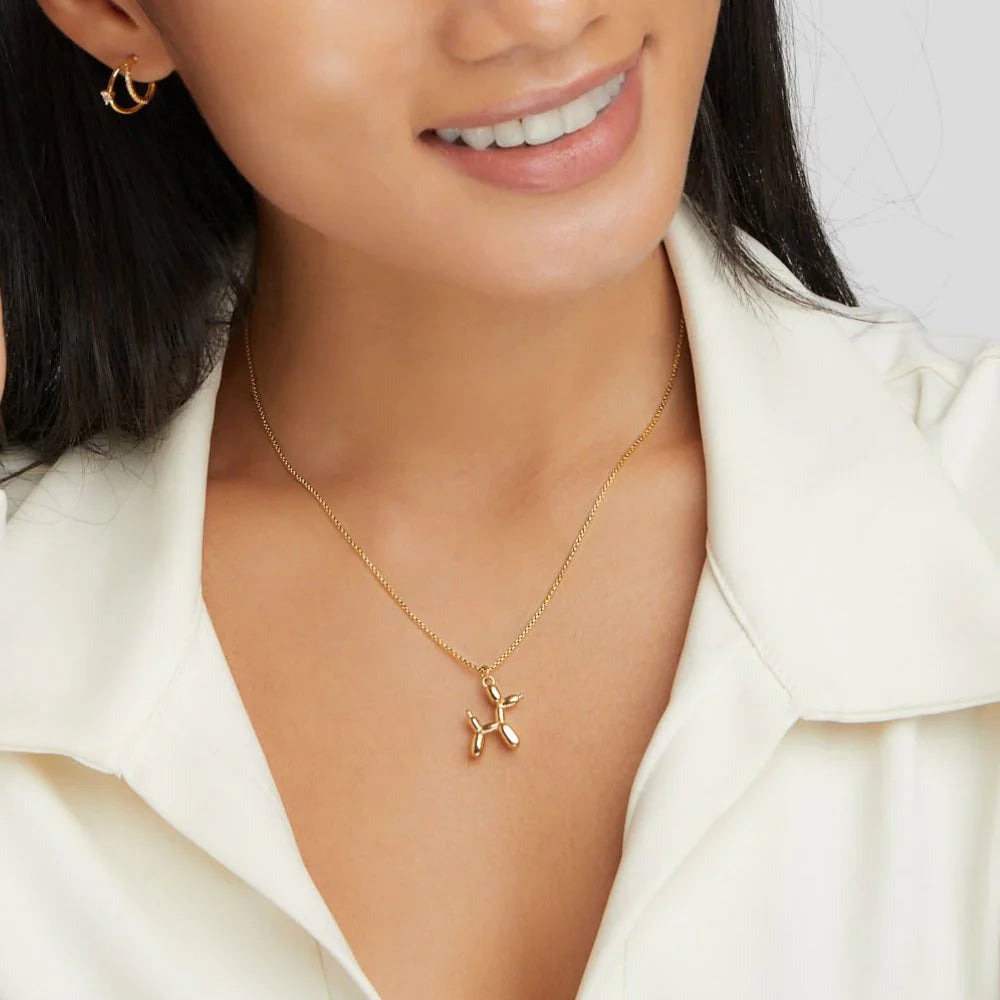 Vioraia Gold Balloon Animal Necklace