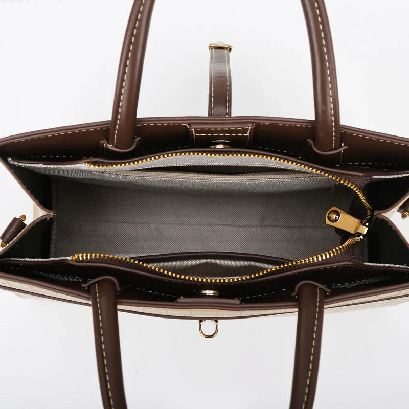 Vioraia Kate Crocodile Pattern Medium Tote Bag