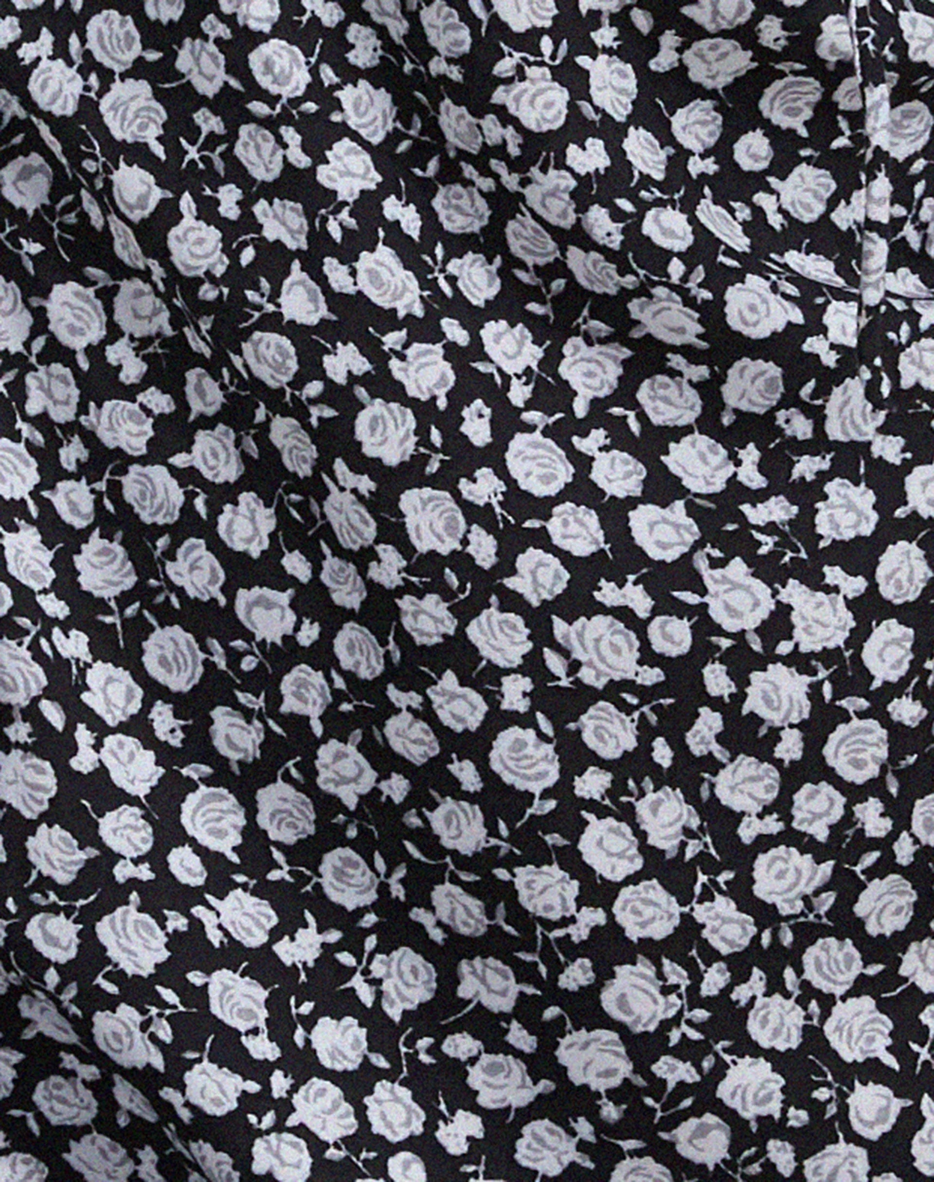 Gaval Mini Dress in Ditsy Rose Black