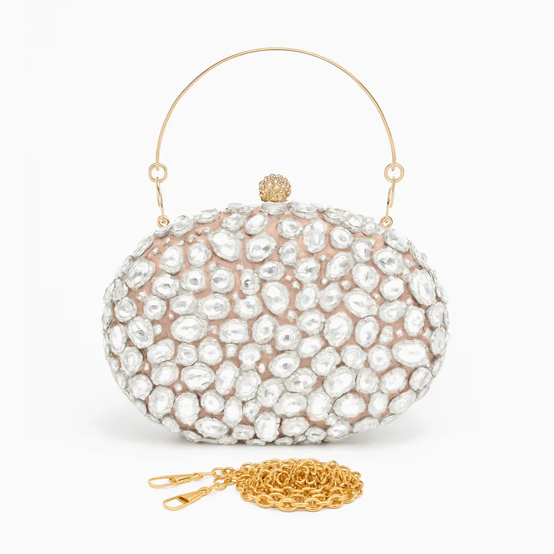 Vioraia Seraphine Gemstone Clutch Bag