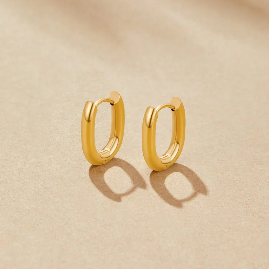 Vioraia Madison Gold Hoop Earrings