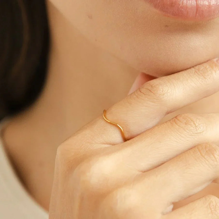 Vioraia Tina Gold Stack Ring