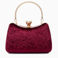 Vioraia (CS) Velvet Flask Clutch Bag