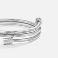 Vioraia Twisted Silver Bracelet