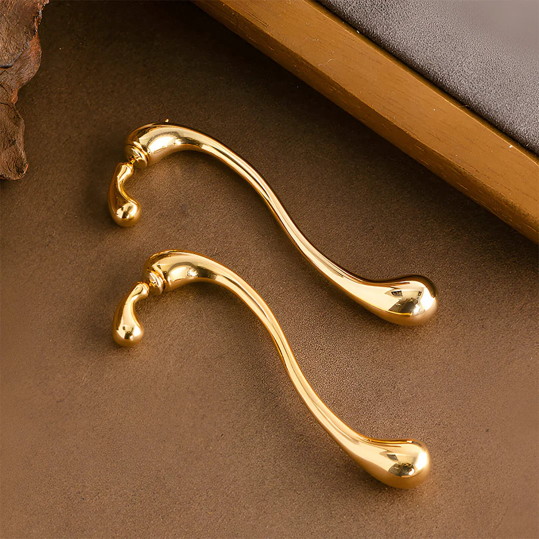 Vioraia Camille Elongated Drop Earrings