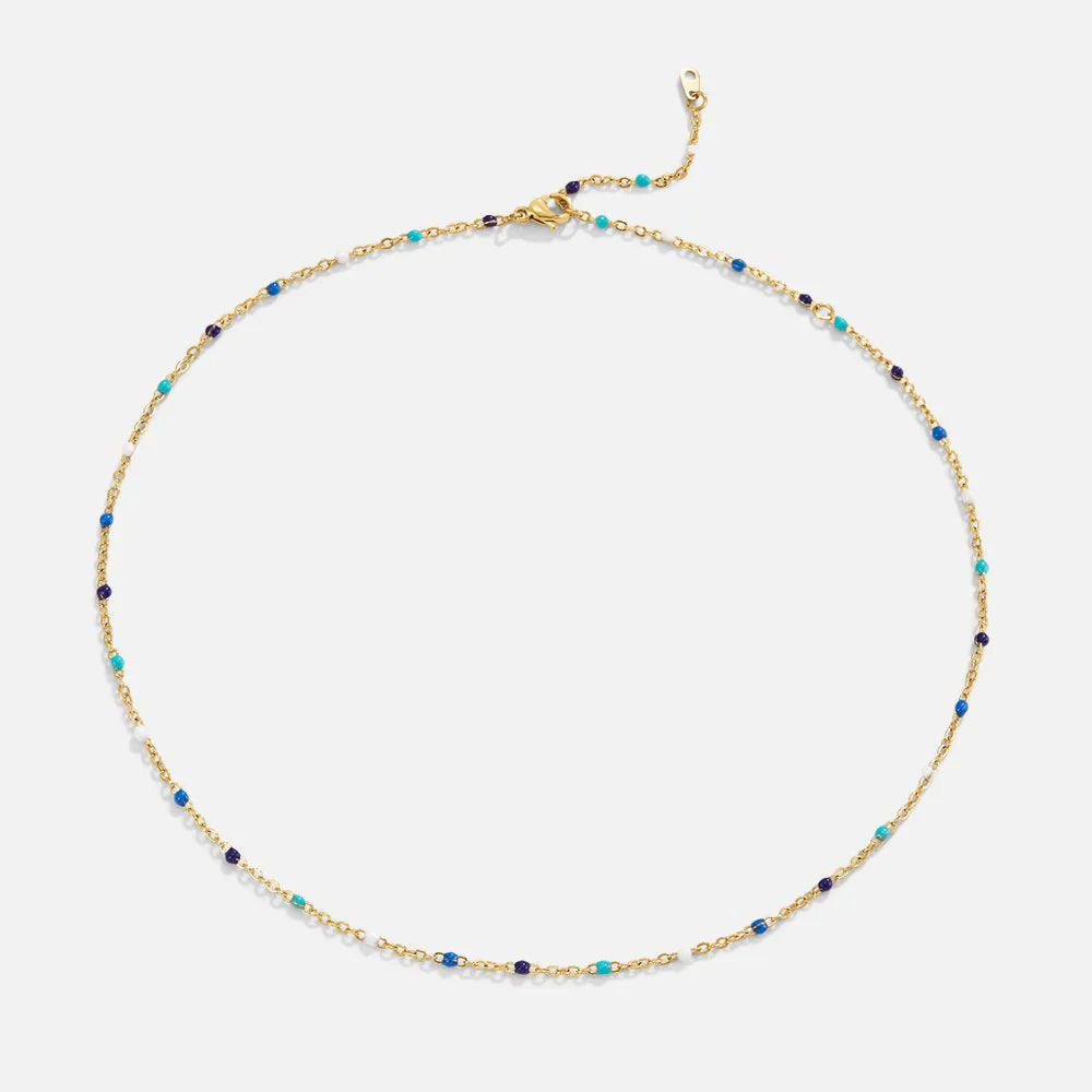 Vioraia Dreamy Blue Bead Necklace