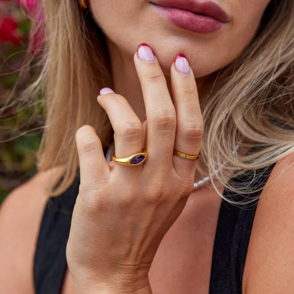 Vioraia Purple Arizona Crystal Ring