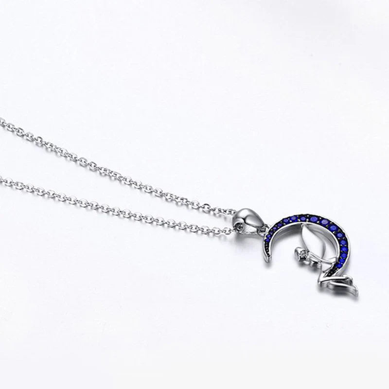 Vioraia Blue Moon Fairy Necklace