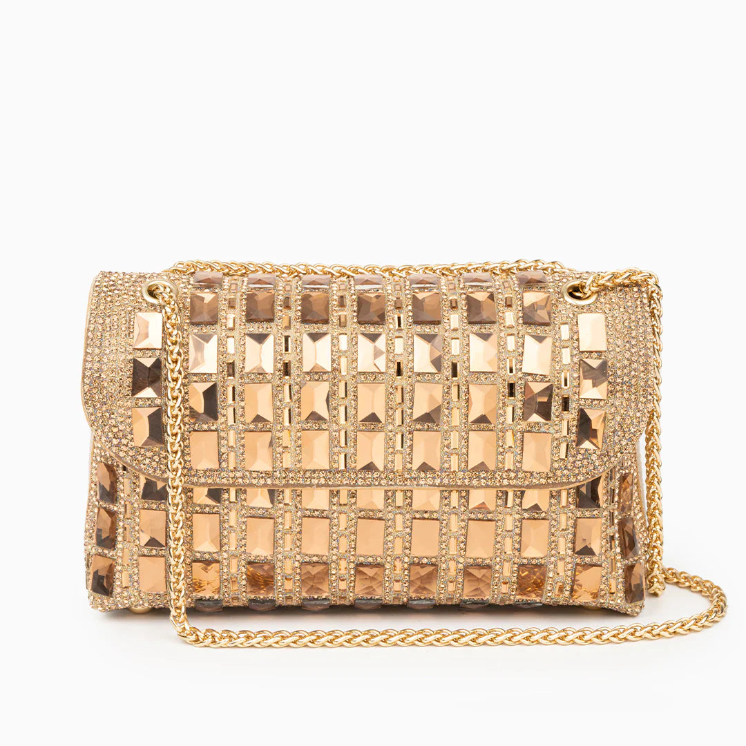 Vioraia Ayesha Gemstones Clutch Bag