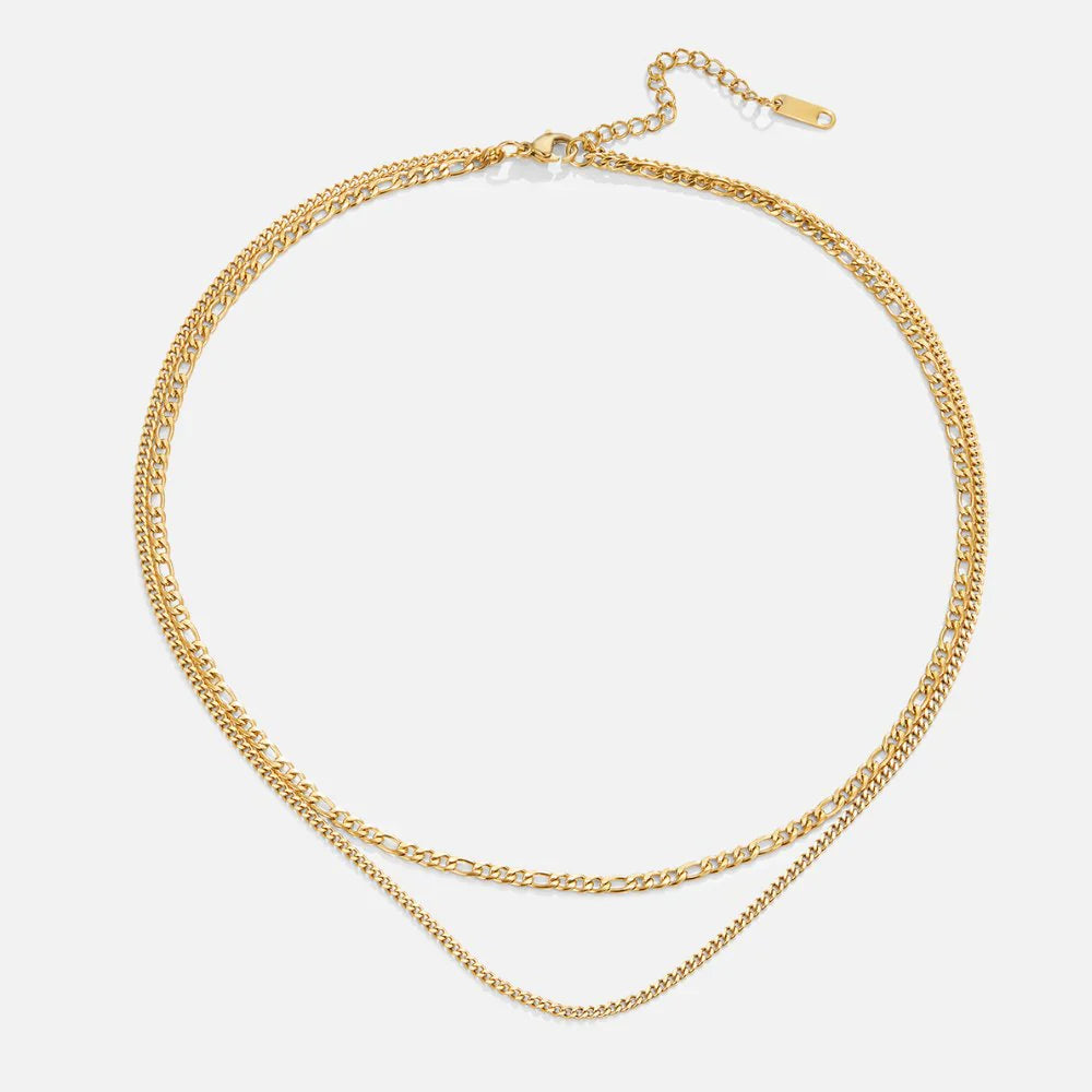 Vioraia Mirabel Double Chain Necklace
