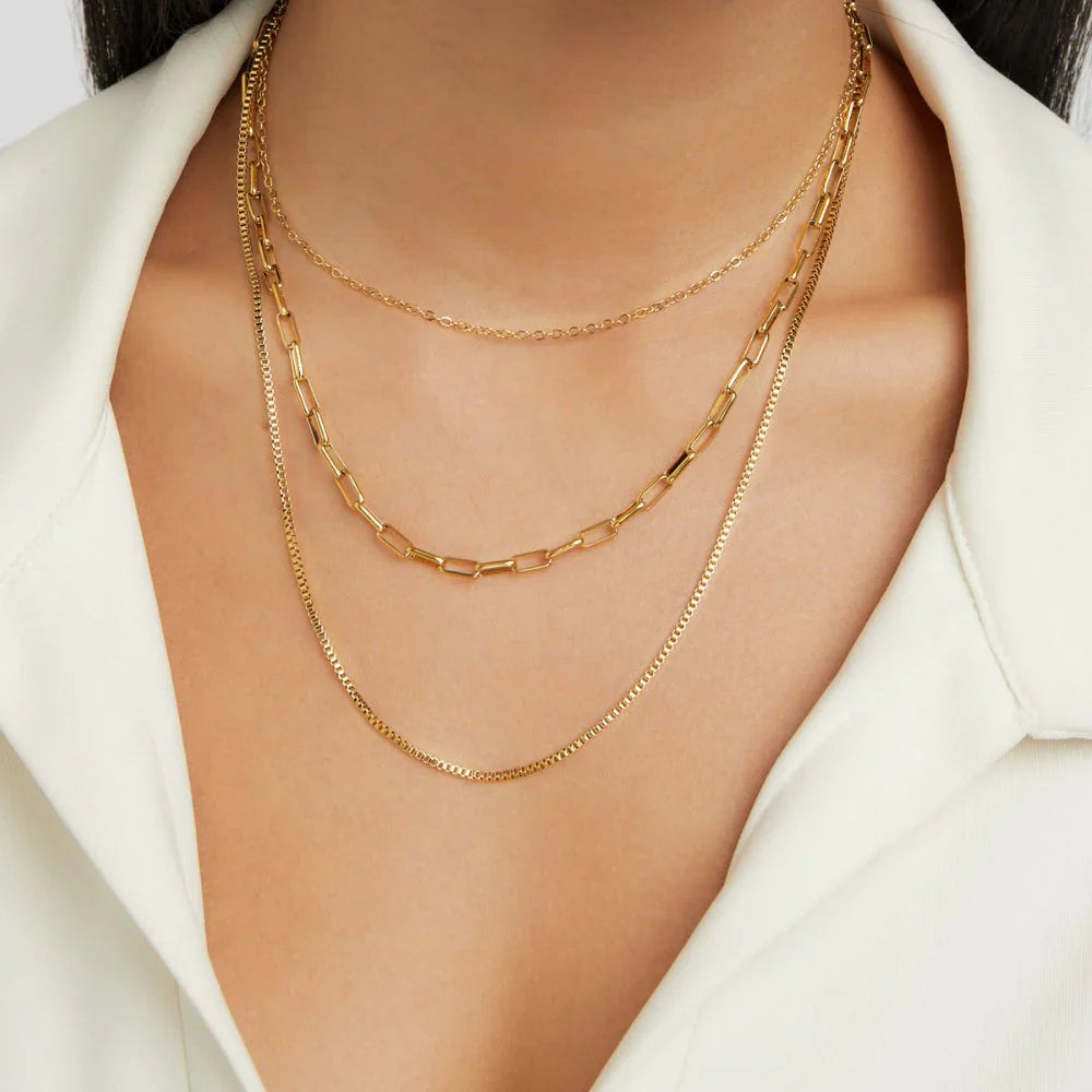 Vioraia Miela Layered Chain Necklace