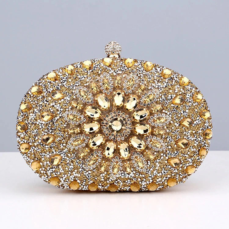 Vioraia Meghan Diamond Encrusted Clutch Bag