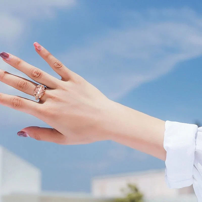 Vioraia Blushing Rose Ring