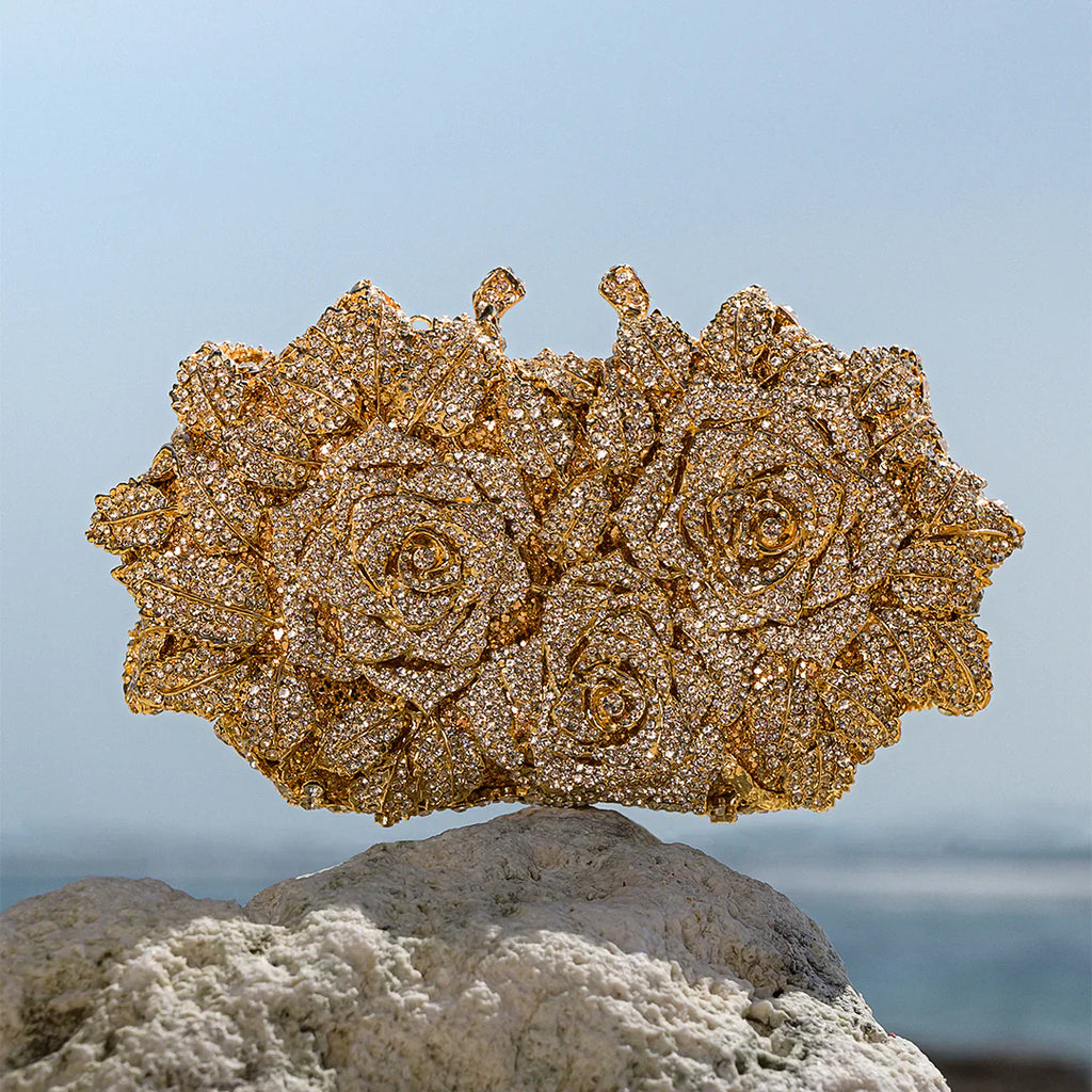 Vioraia Cecilia Rose Clutch Bag