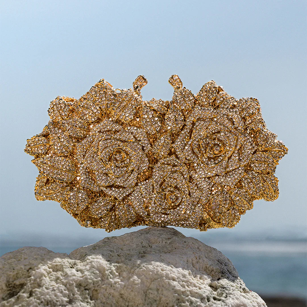 Vioraia Cecilia Rose Clutch Bag