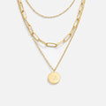 Vioraia Geya Coin Layered Necklace
