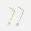 Vioraia Gold Maria Pearl Drop Earrings