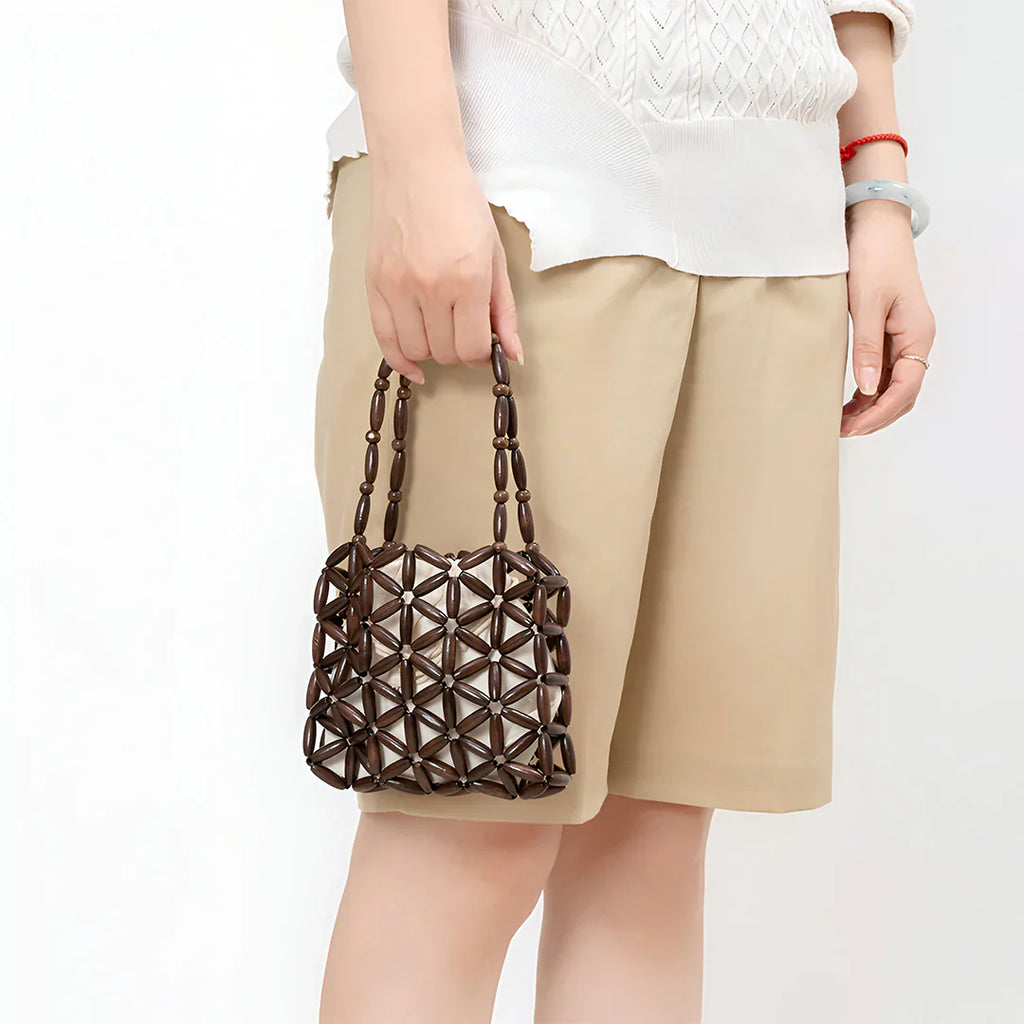Vioraia Campbell Woven Handbag