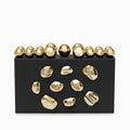 Vioraia Verdant Orbit Clutch Bag