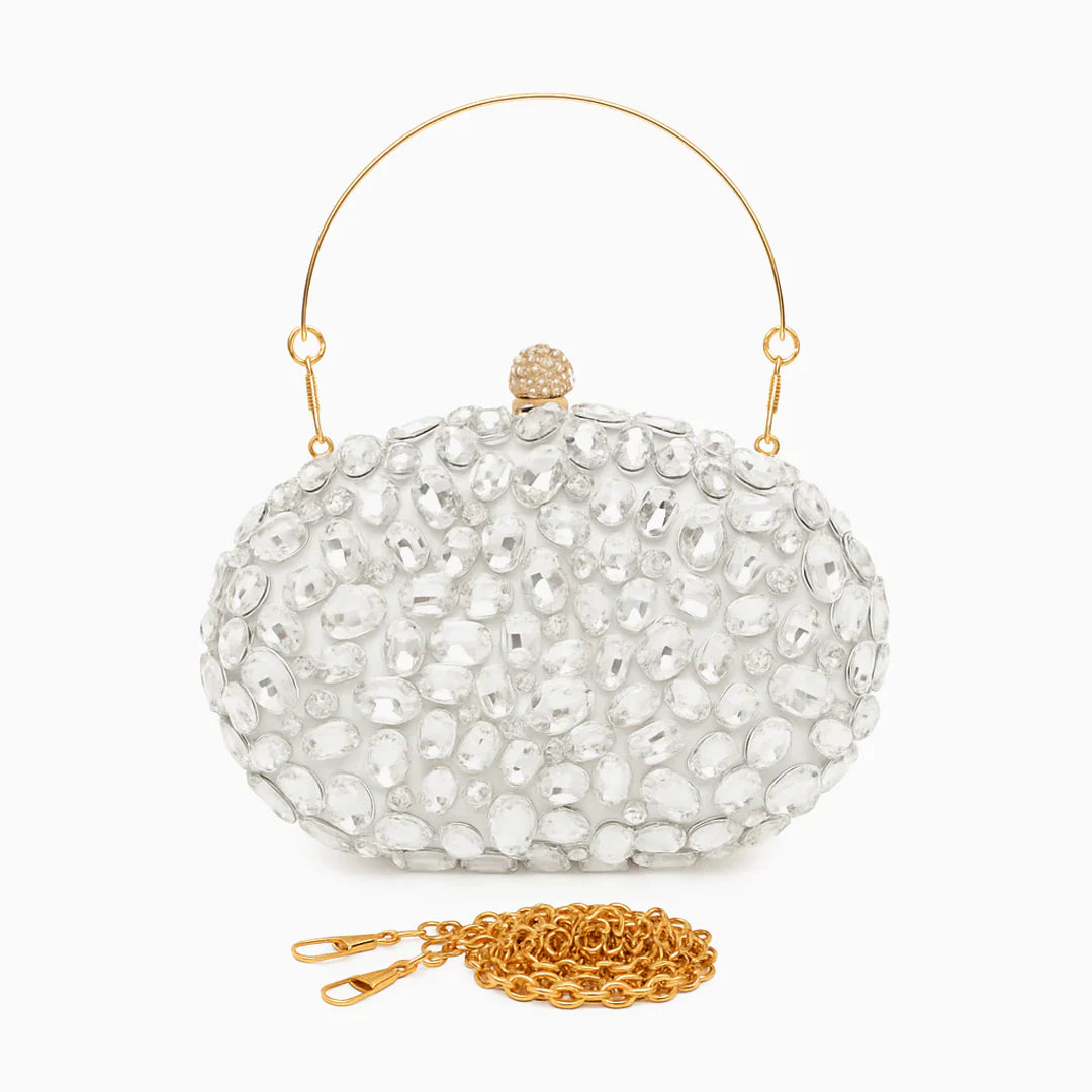 Vioraia Seraphine Gemstone Clutch Bag