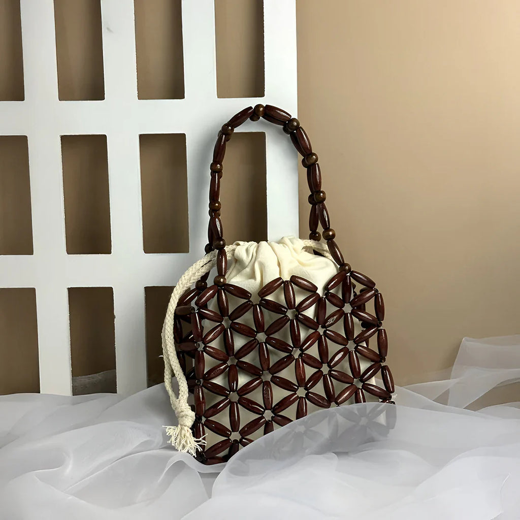 Vioraia Campbell Woven Handbag