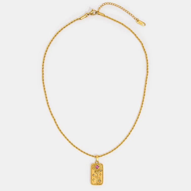 Vioraia ‘Lovers’ Tarot Pendant Necklace