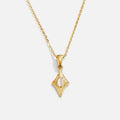 Vioraia Luna White Opal Gold Necklace