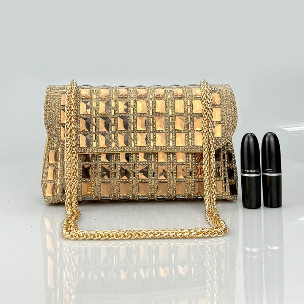 Vioraia Ayesha Gemstones Clutch Bag