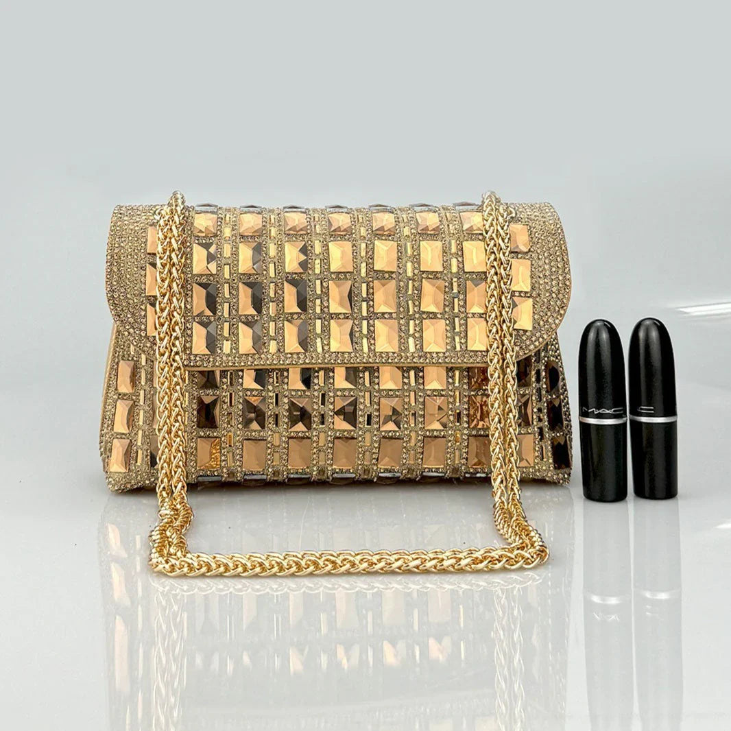 Vioraia Ayesha Gemstones Clutch Bag