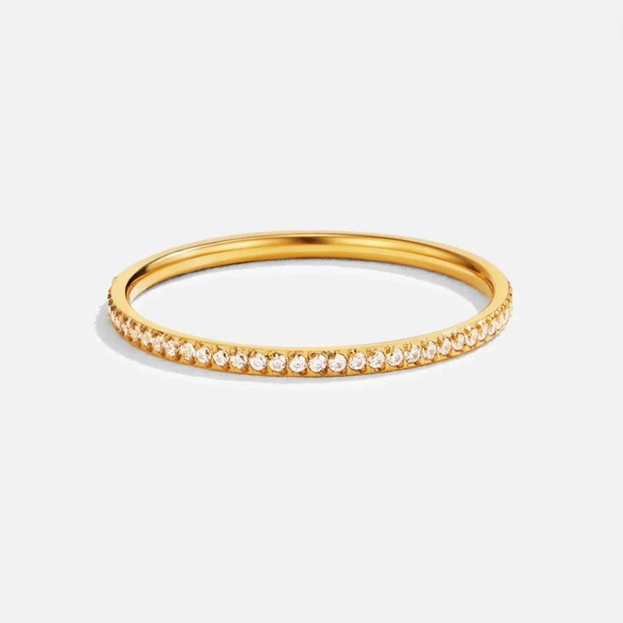 Vioraia Eternity 18K Crystal Ring