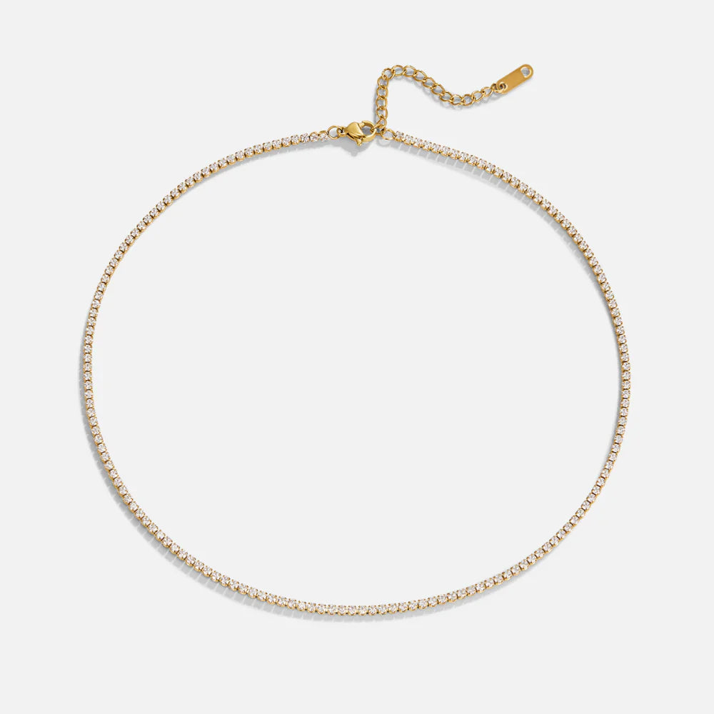 Vioraia Lexi Gold Crystal Necklace