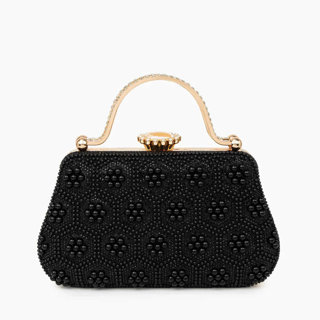 Vioraia Clarab  Pearl Clutch Bag