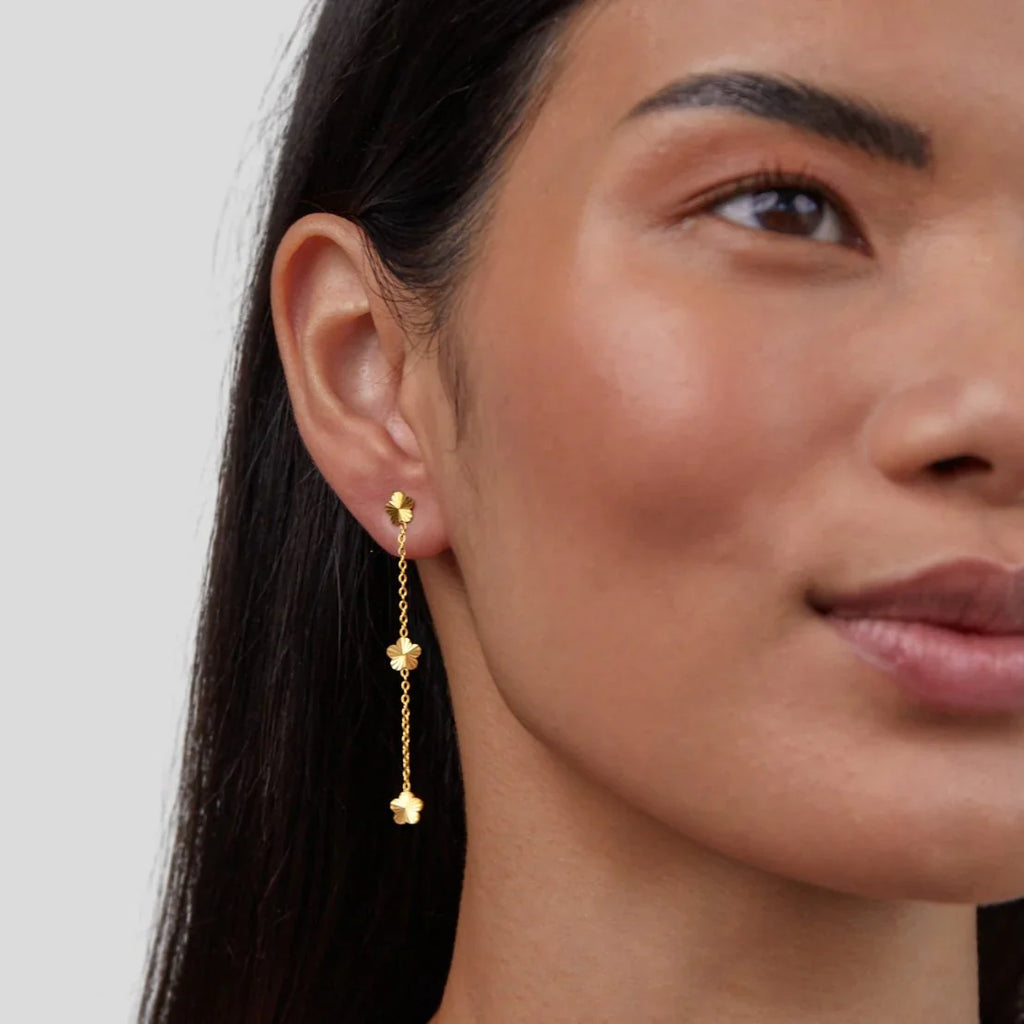 Vioraia Flower Power Petal Drop Earrings
