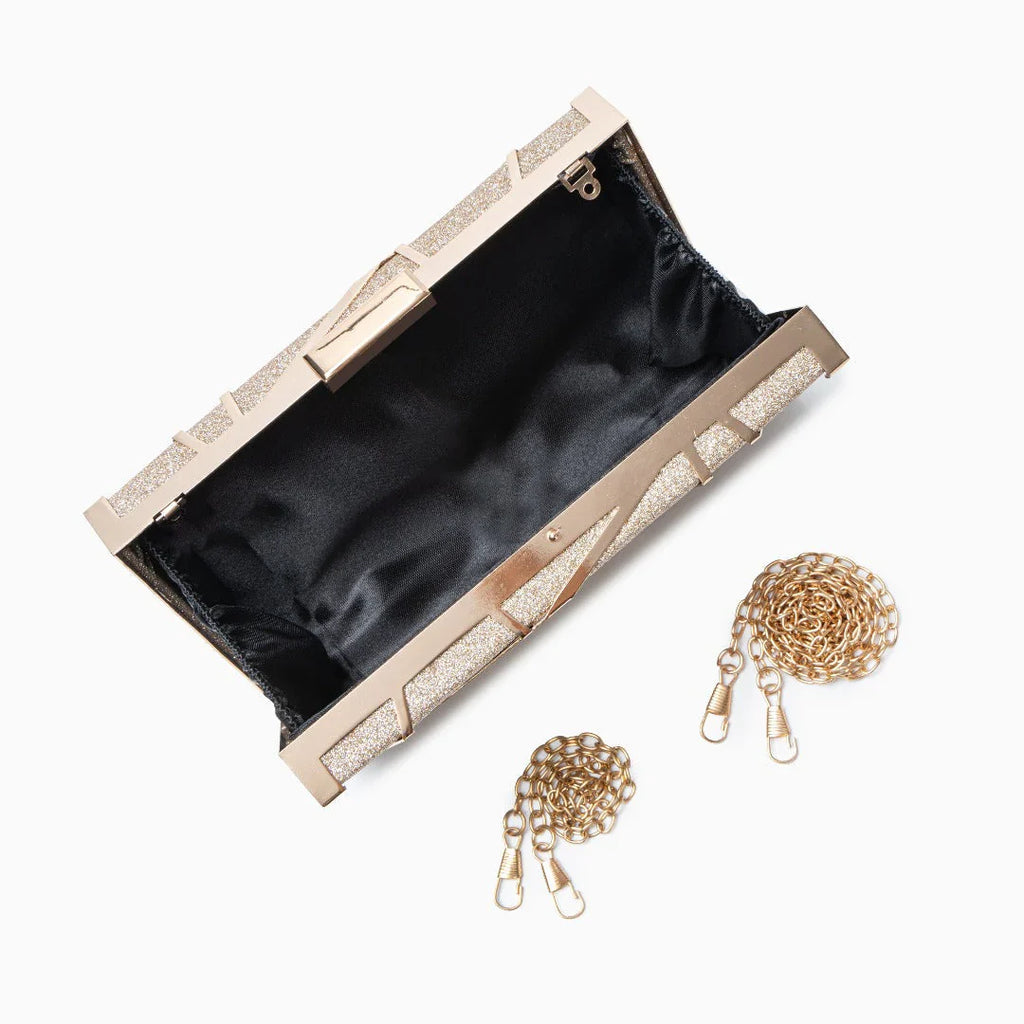 Vioraia Geometric Clutch Bag